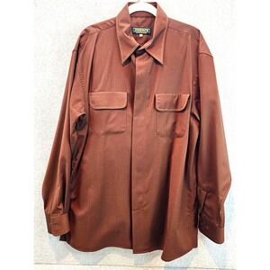 Inserch Brown Solid 2-Piece Mens Suit XL Regular Size 2 Piece Style 054
